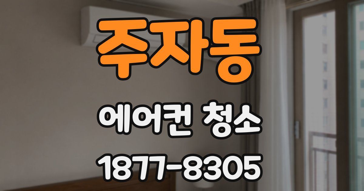 주자동 에어컨 청소