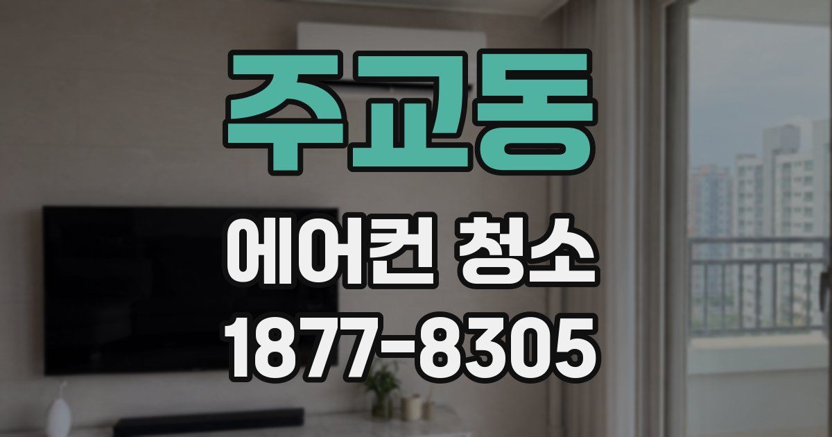 주교동 에어컨 청소