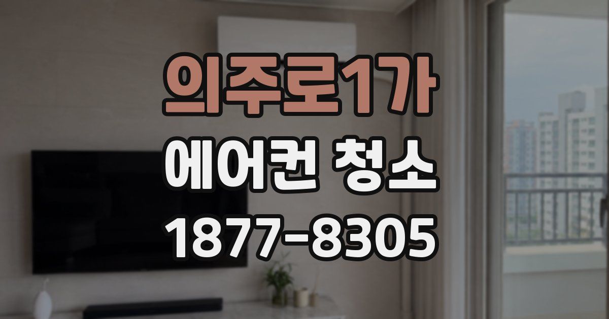 의주로1가 에어컨 청소