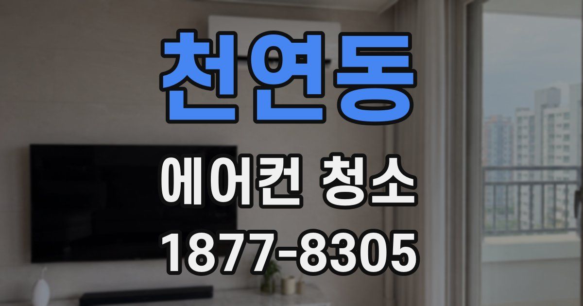 천연동 에어컨 청소