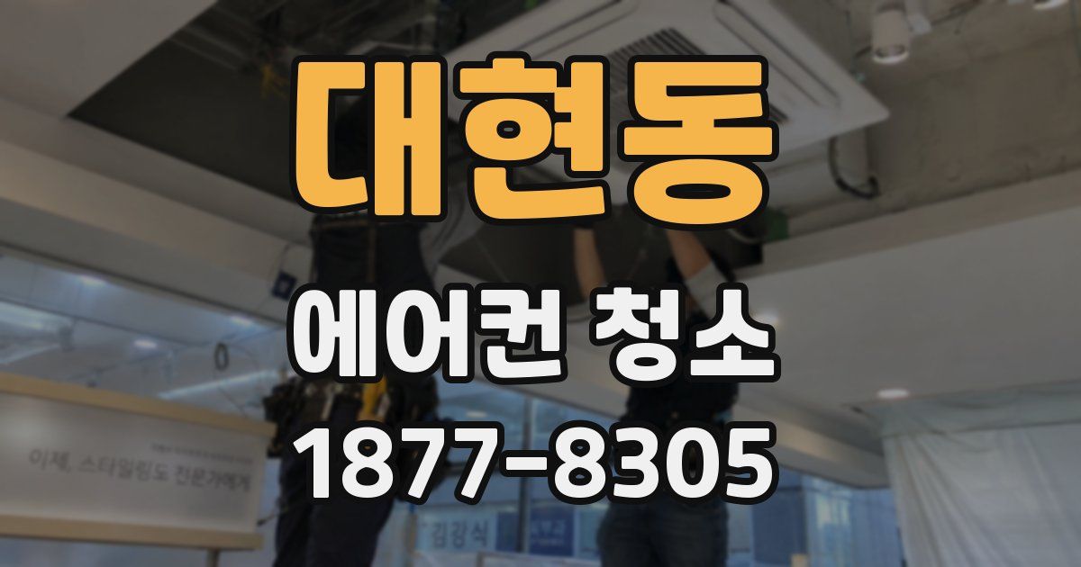 대현동 에어컨 청소