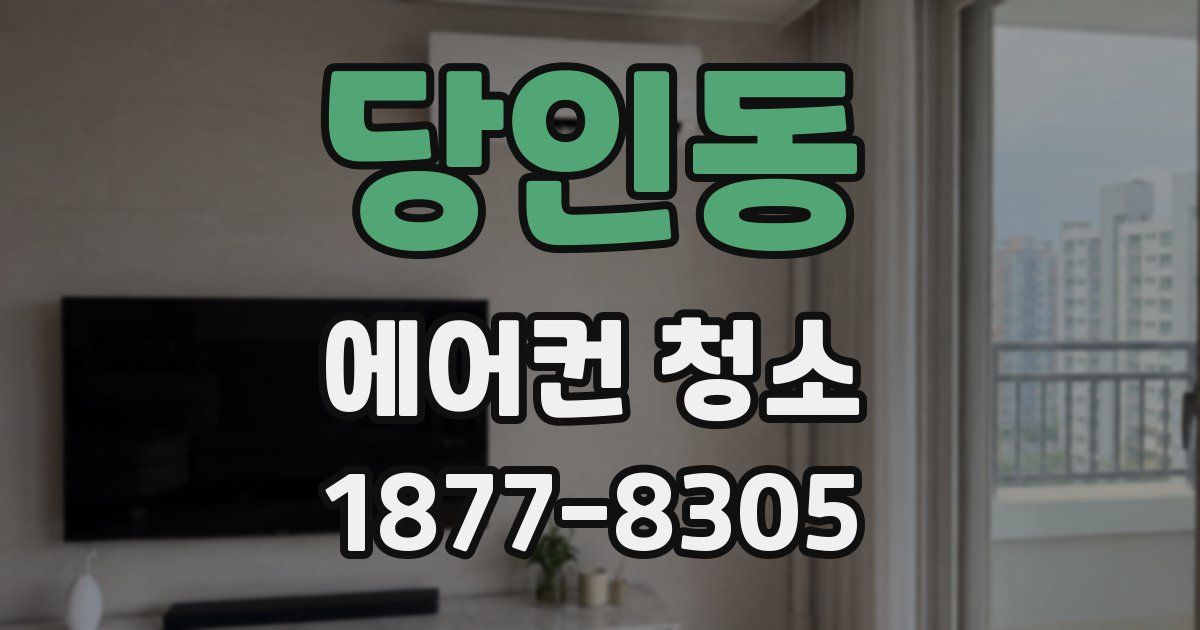 당인동 에어컨 청소