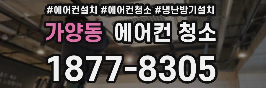 가양동 에어컨 청소