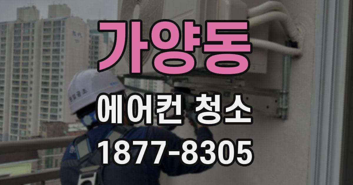 가양동 에어컨 청소