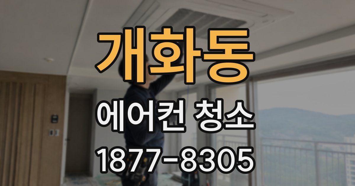 개화동 에어컨 청소