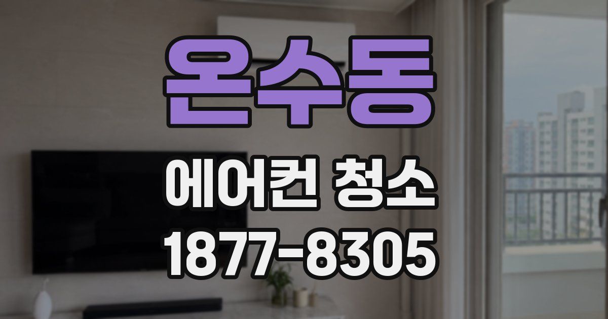 온수동 에어컨 청소