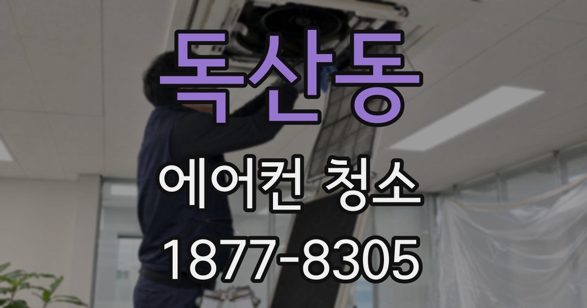 독산동 에어컨 청소