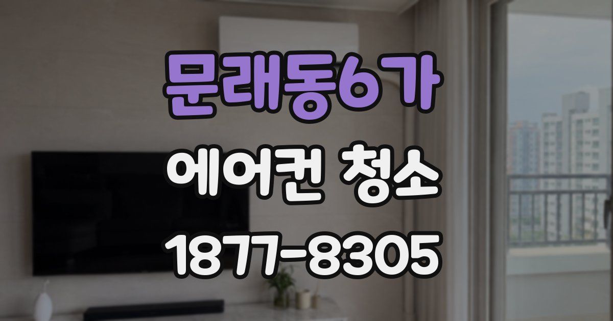문래동6가 에어컨 청소