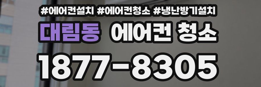 대림동 에어컨 청소