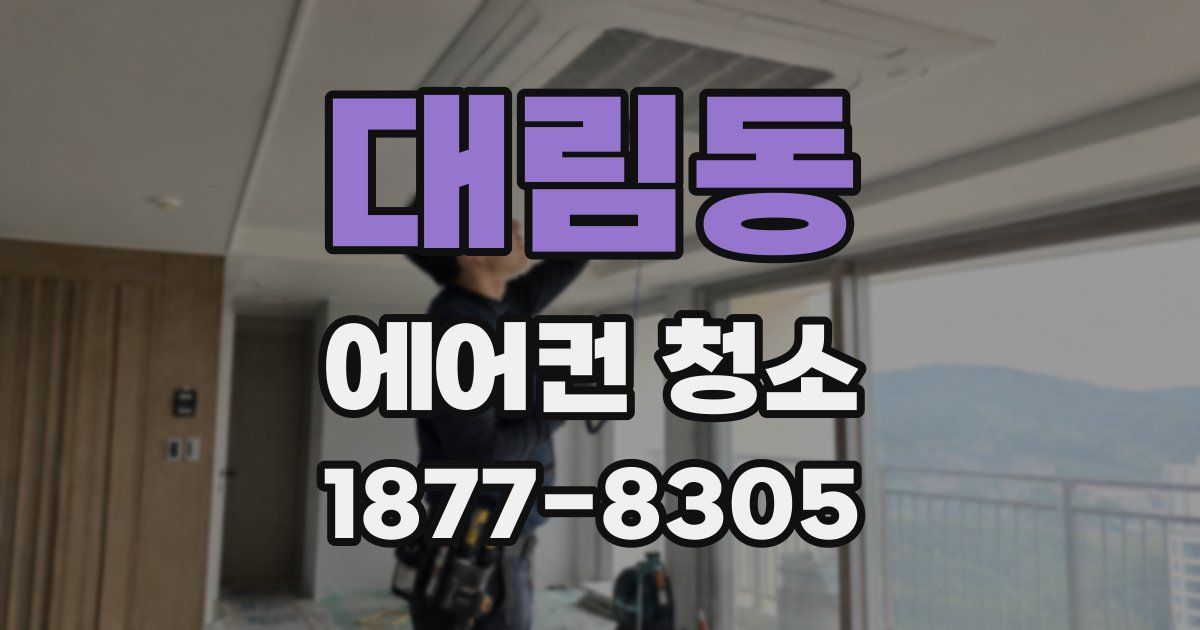 대림동 에어컨 청소