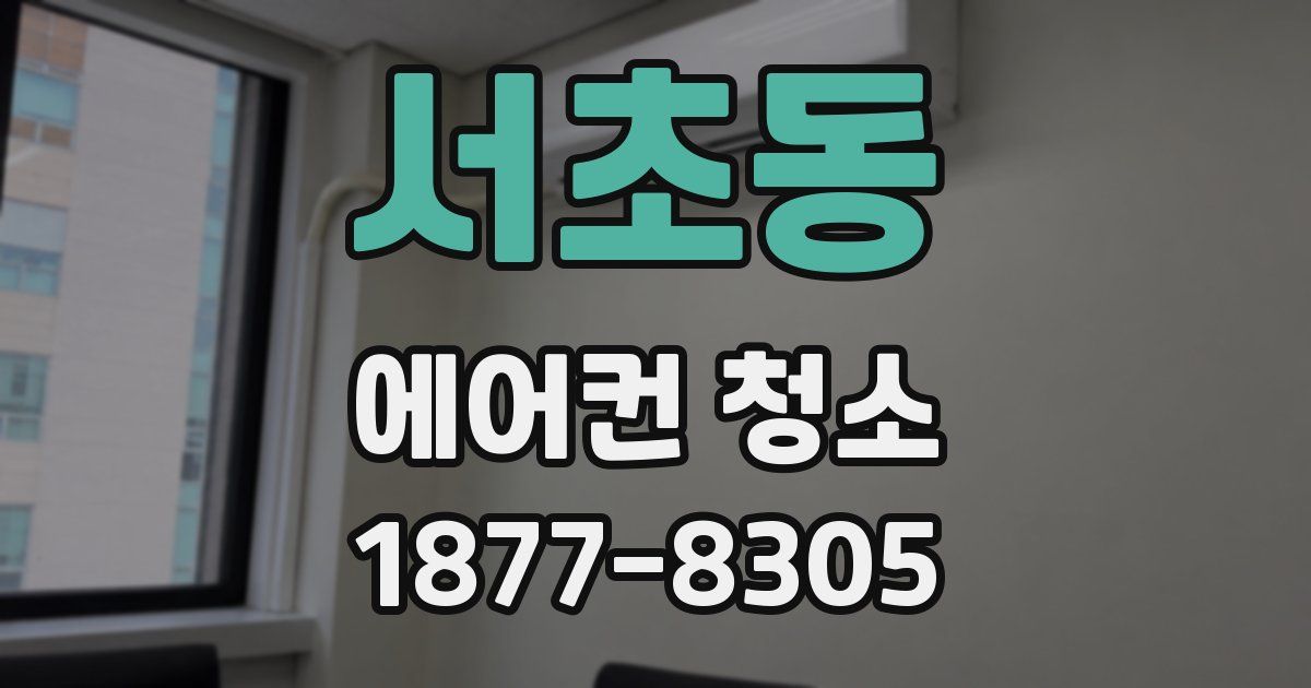 서초동 에어컨 청소