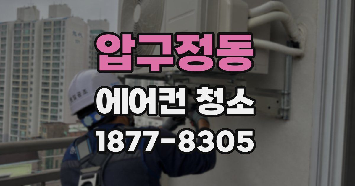 압구정동 에어컨 청소
