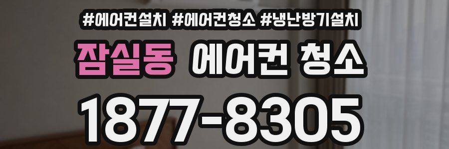 잠실동 에어컨 청소