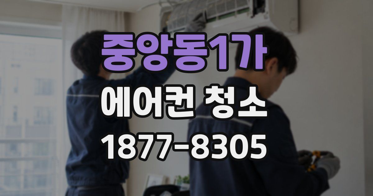 중앙동1가 에어컨 청소