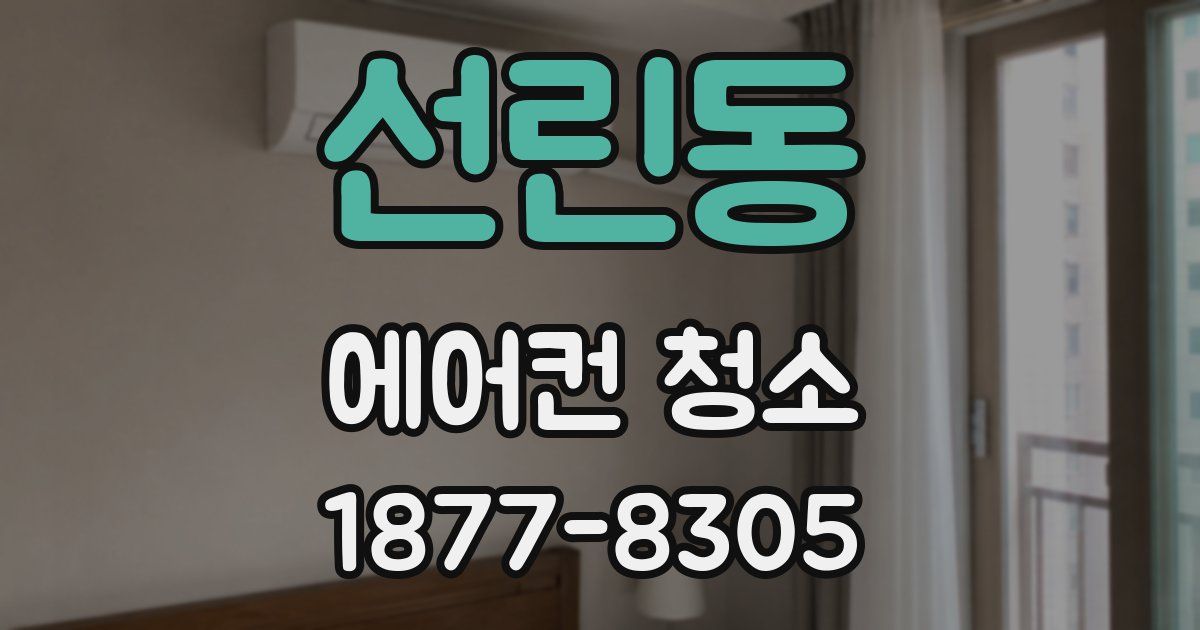 선린동 에어컨 청소