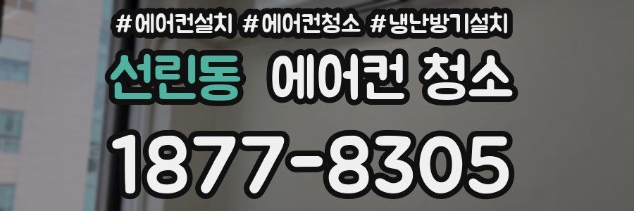 선린동 에어컨 청소