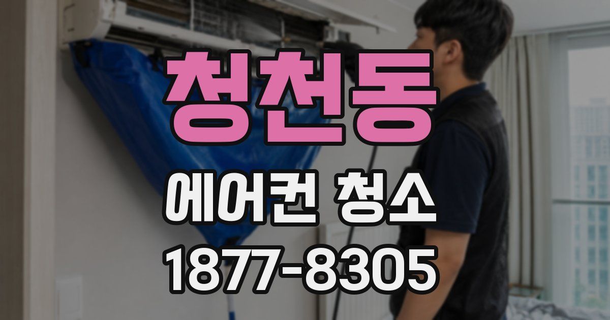청천동 에어컨 청소
