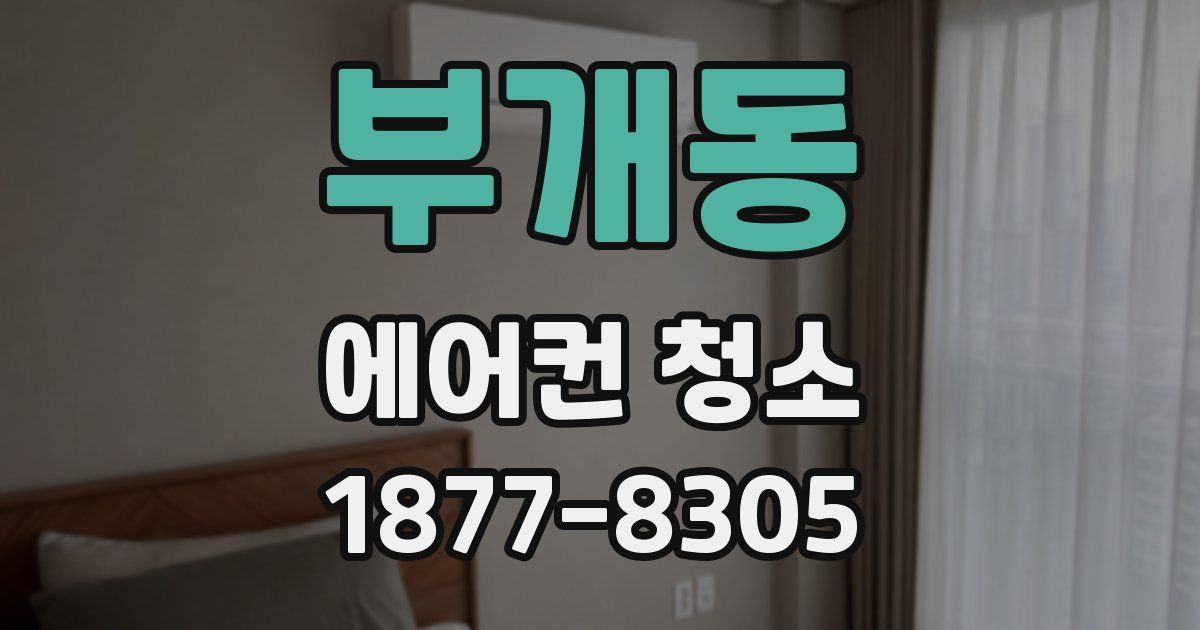 부개동 에어컨 청소