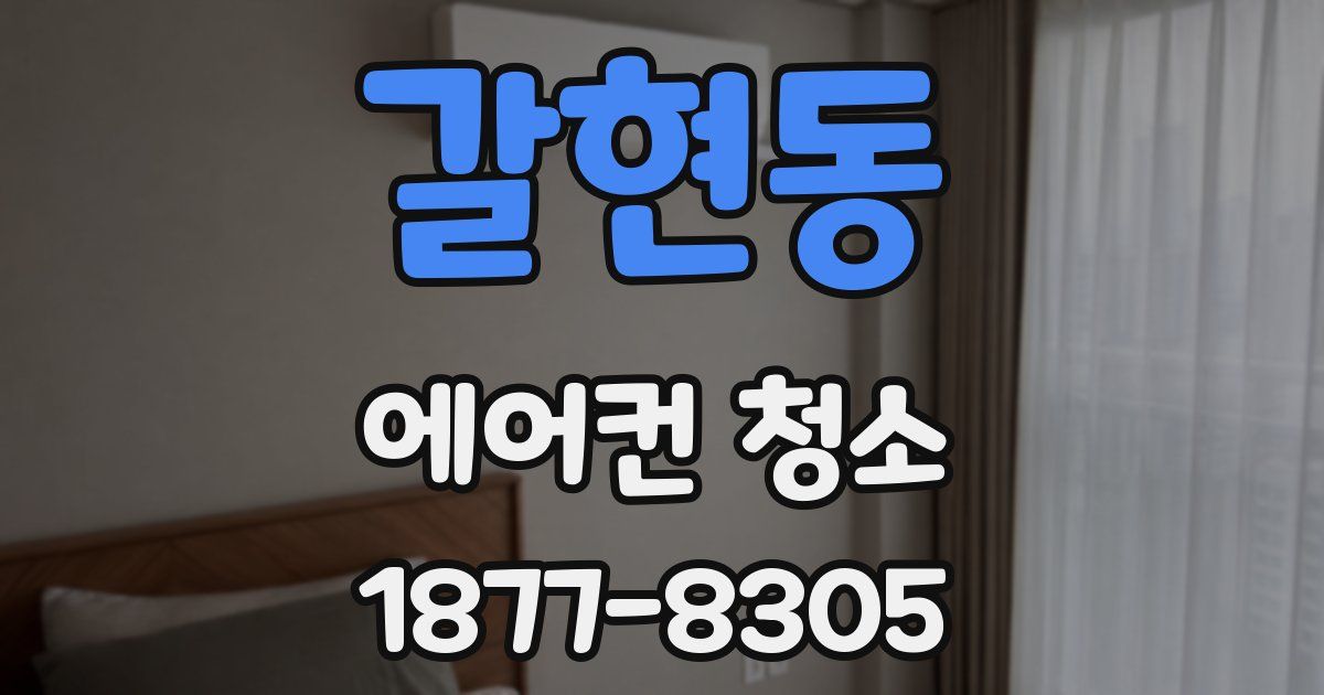 갈현동 에어컨 청소
