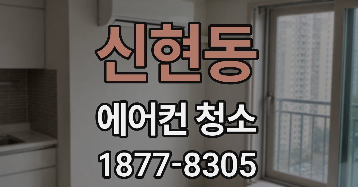 신현동 에어컨 청소