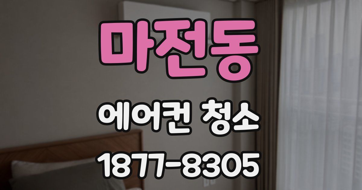 마전동 에어컨 청소