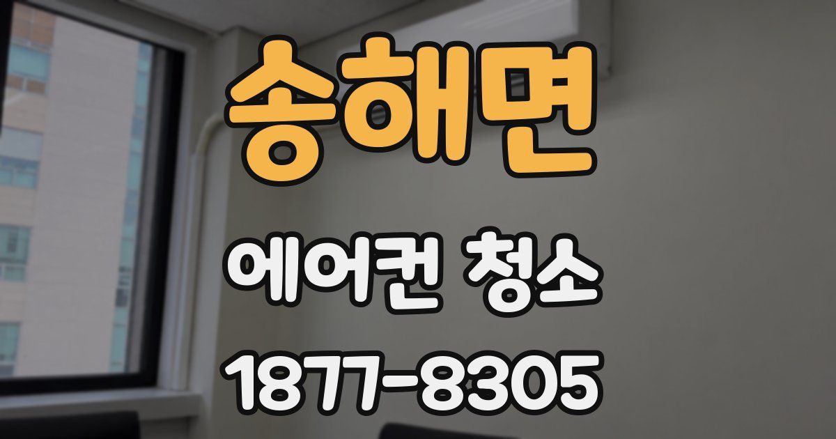 송해면 에어컨 청소
