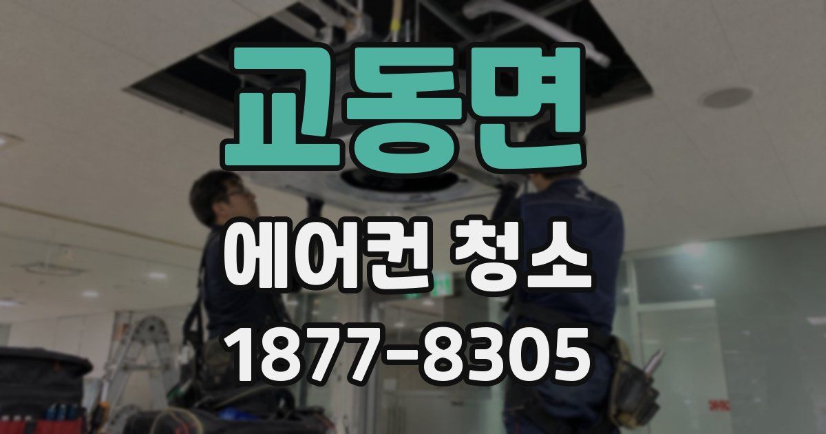 교동면 에어컨 청소