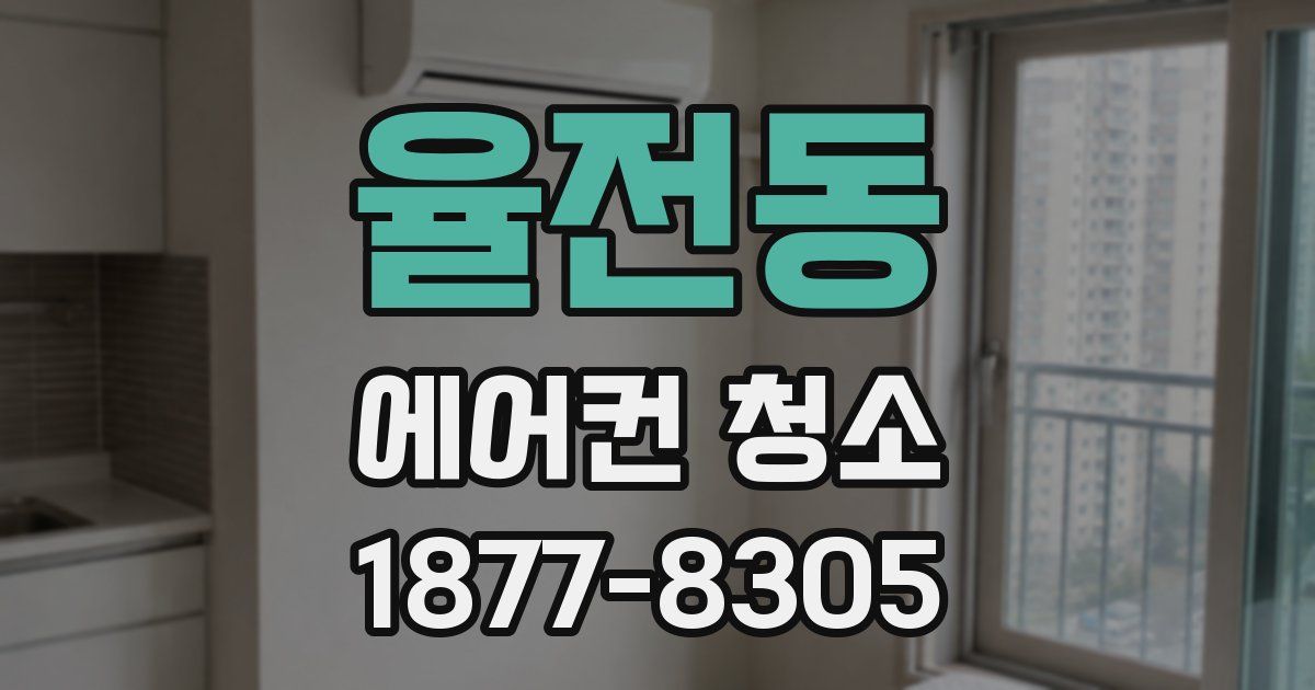 율전동 에어컨 청소