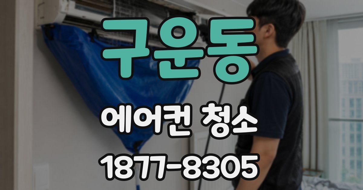 구운동 에어컨 청소