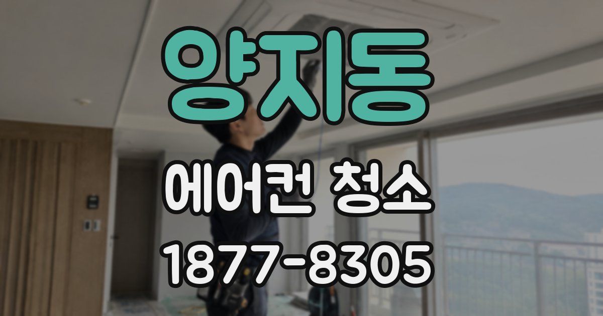 양지동 에어컨 청소