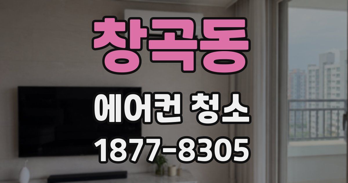 창곡동 에어컨 청소
