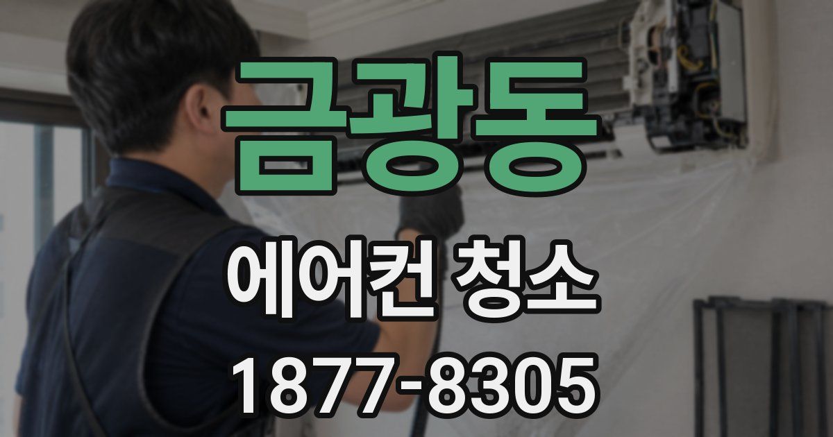 금광동 에어컨 청소