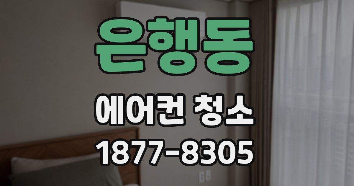 은행동 에어컨 청소