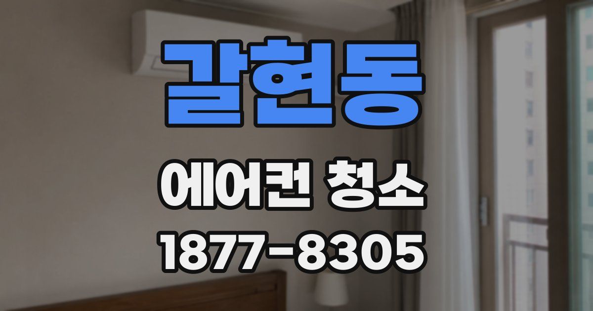갈현동 에어컨 청소