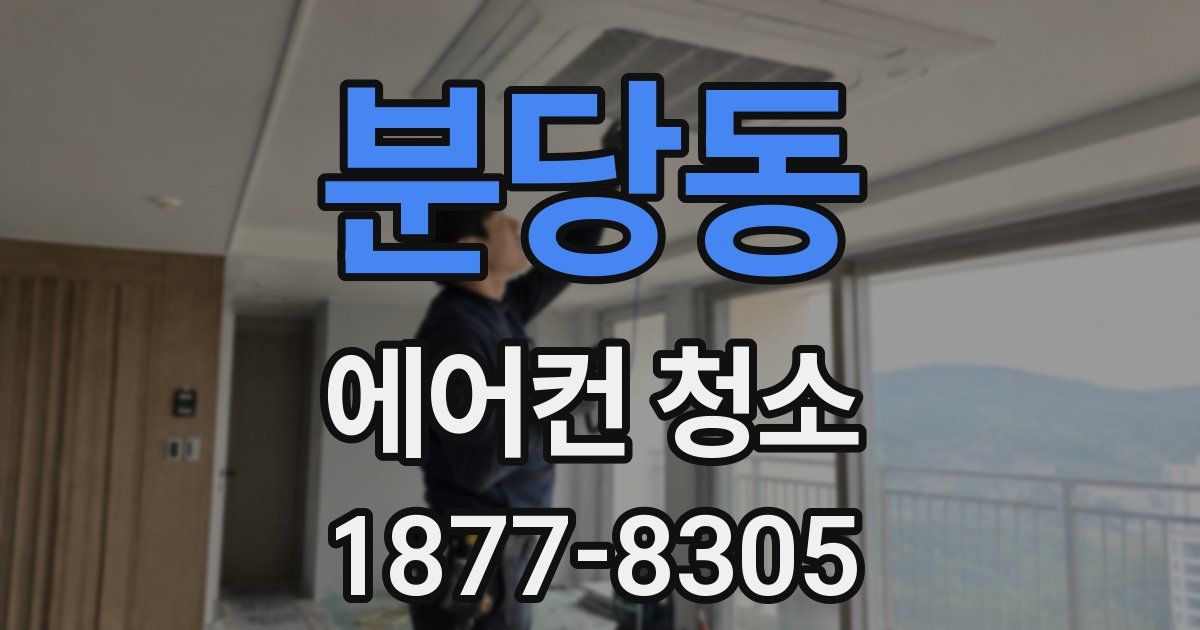 분당동 에어컨 청소