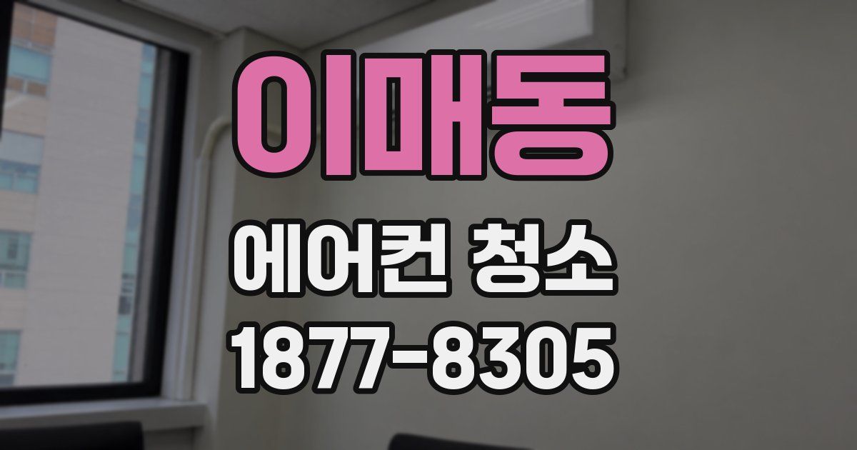 이매동 에어컨 청소