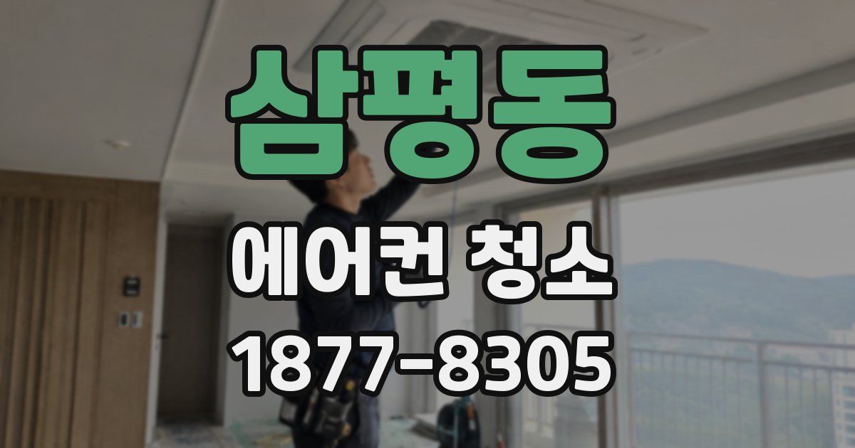 삼평동 에어컨 청소