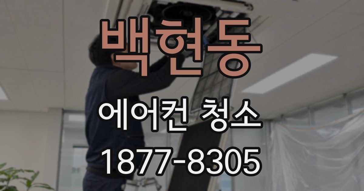 백현동 에어컨 청소