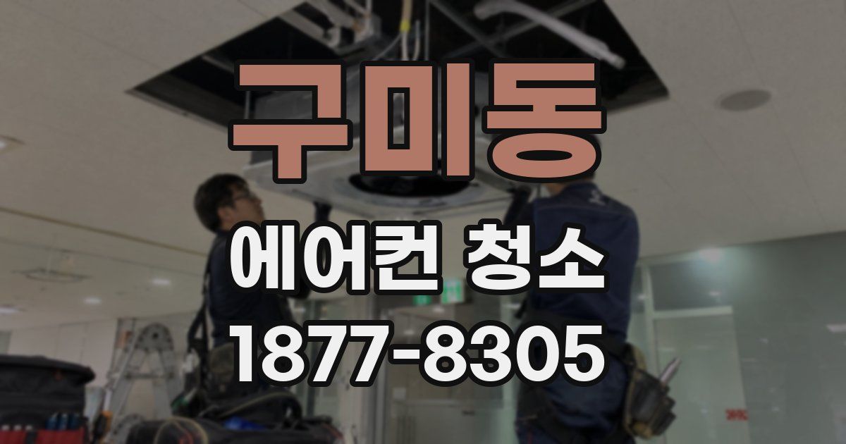 구미동 에어컨 청소