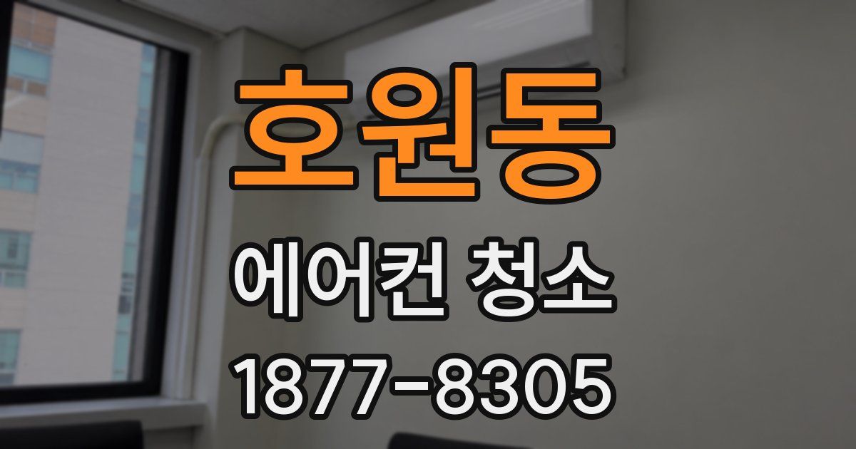 호원동 에어컨 청소