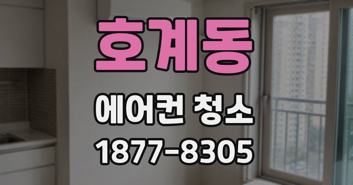 호계동 에어컨 청소