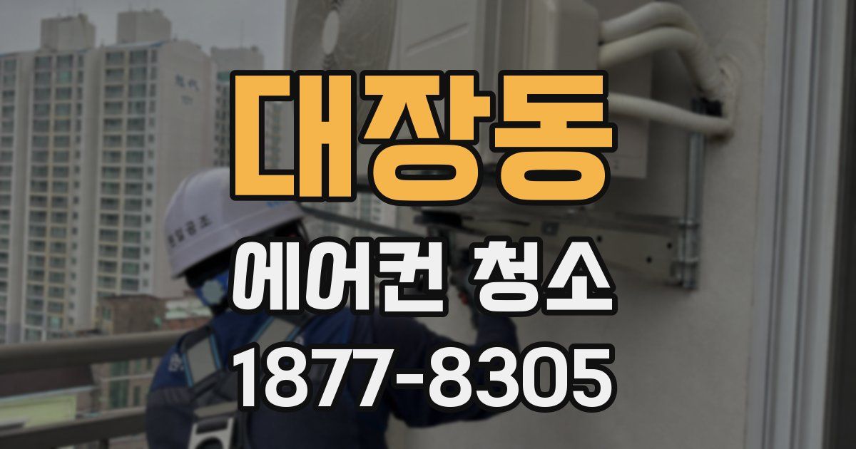 대장동 에어컨 청소