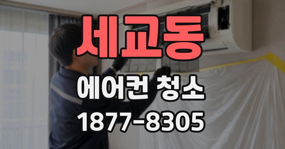 세교동 에어컨 청소