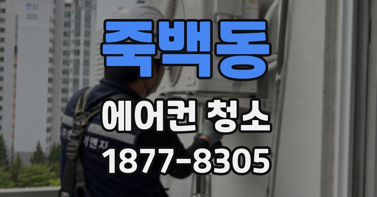 죽백동 에어컨 청소