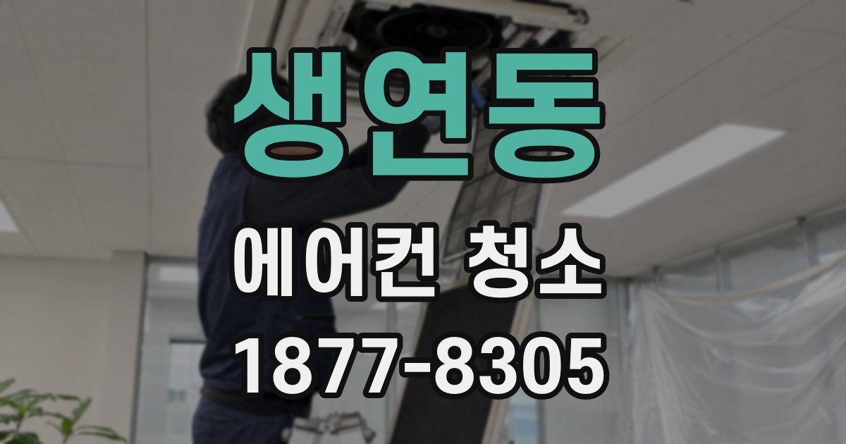 생연동 에어컨 청소