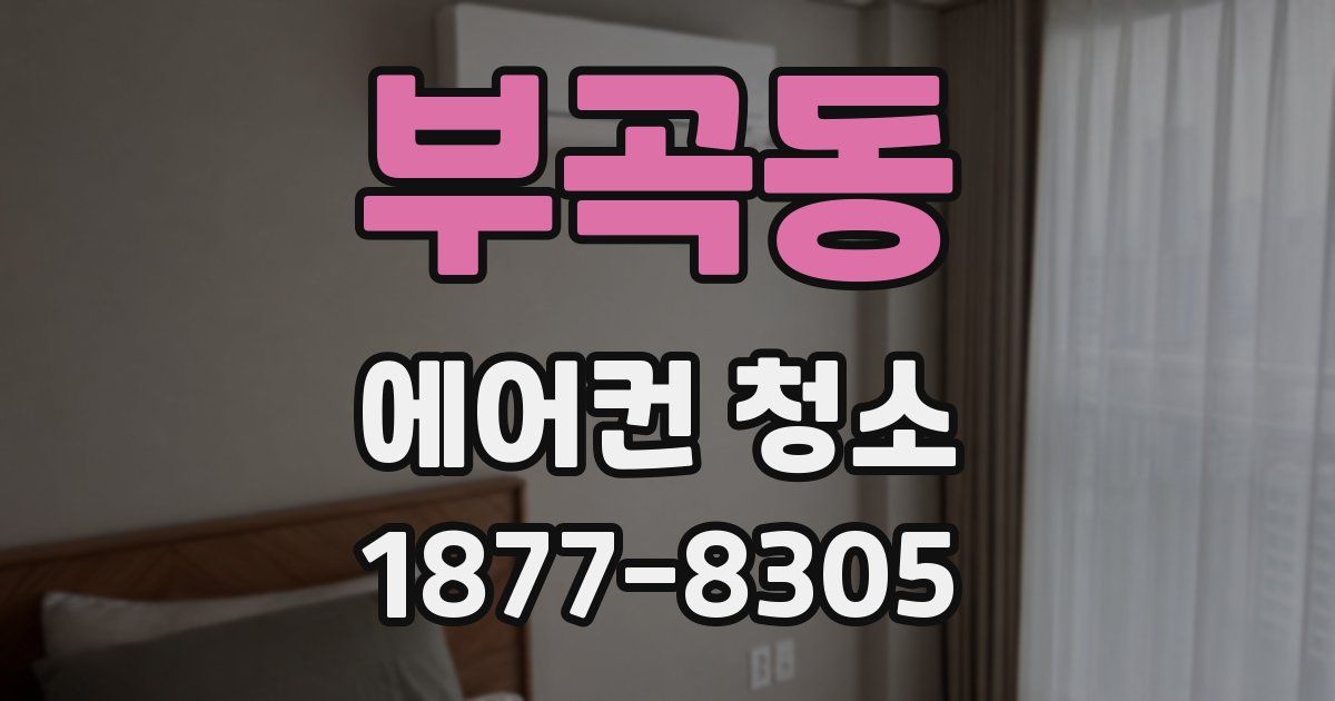 부곡동 에어컨 청소