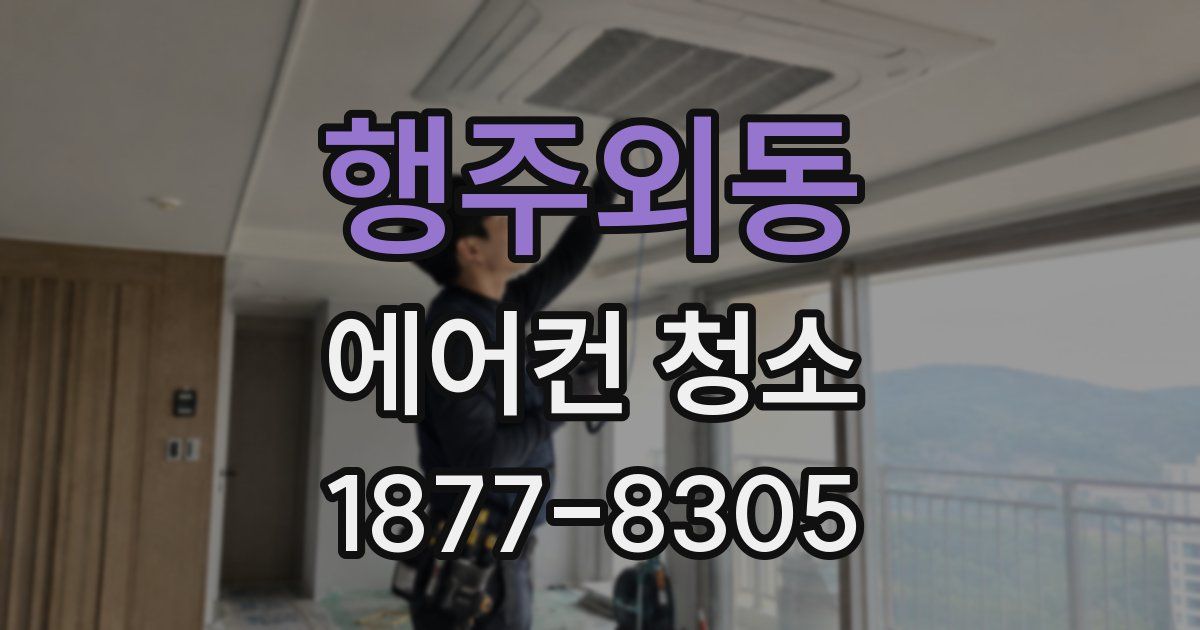 행주외동 에어컨 청소