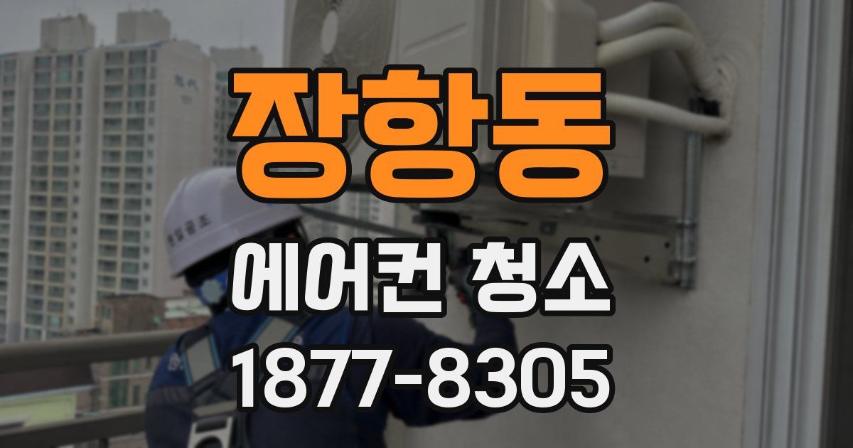 장항동 에어컨 청소