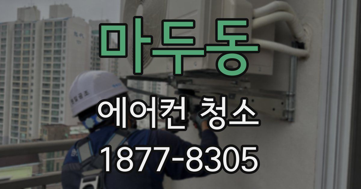 마두동 에어컨 청소