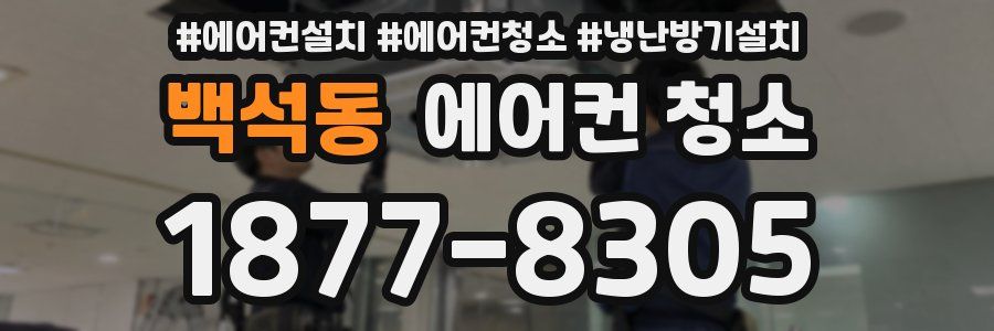 백석동 에어컨 청소